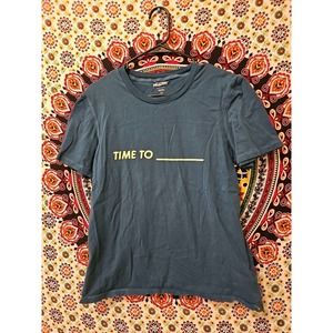 HOKA One One Time To Green Blue Shirt Yellow Small Shirt